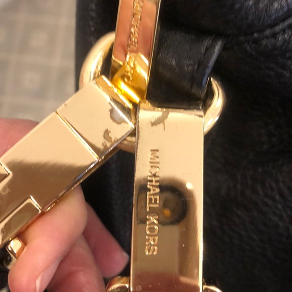 Michael Kors black leather handbag - Picture 3 of 6